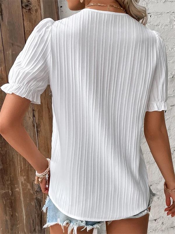 Vivianne Blusa Elegante con Detalle de Encaje