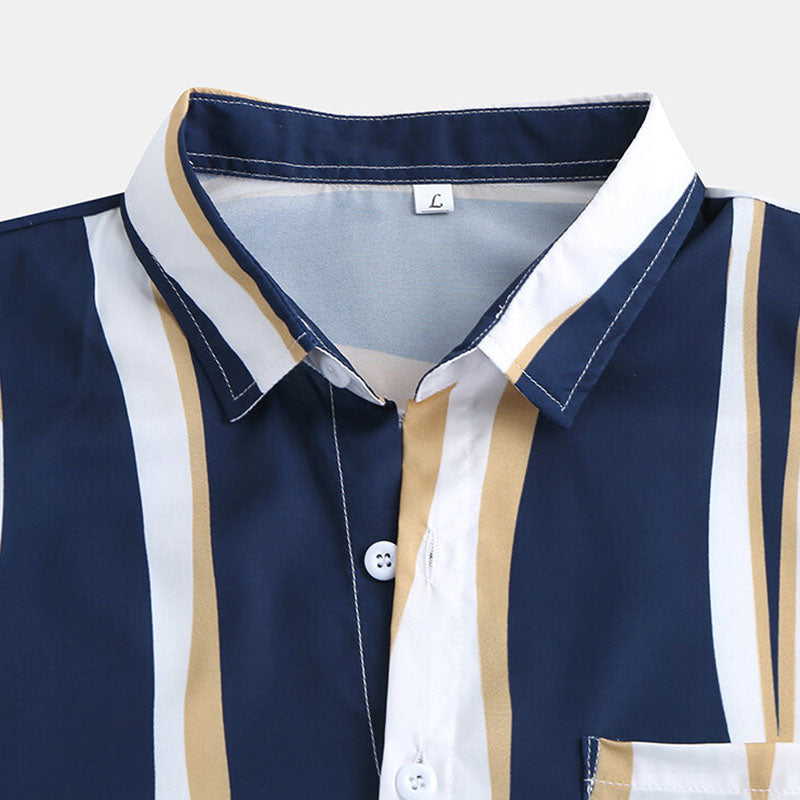 Polo de rayas para hombre para cualquier ocasión