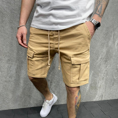 Pantalones cortos para hombre de algodón con bolsillos estilo cargo - Dario