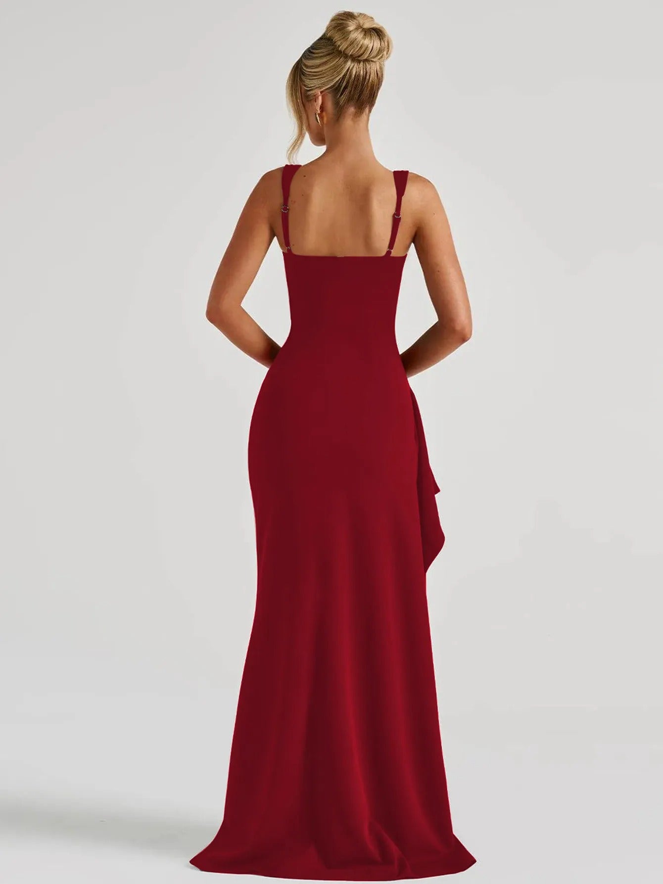 Vestido largo mujer elegante escote abierto - Dhalia