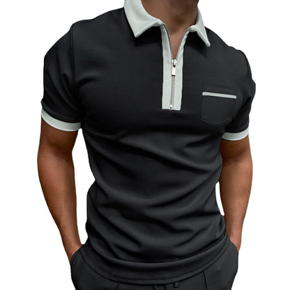 Anton - Bolso slim con solapa de moda para hombre