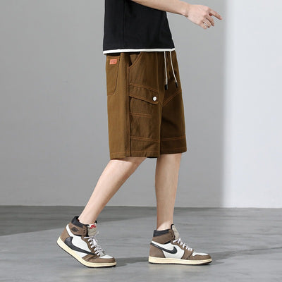 Pantalón corto para hombre costuras contrastantes estilo urbano - Mateo