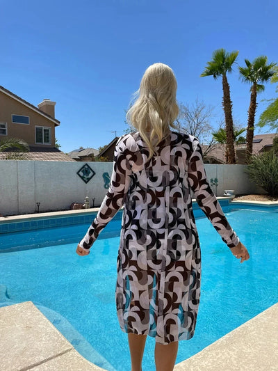 Yeva - Conjunto de bikini de cintura alta con top