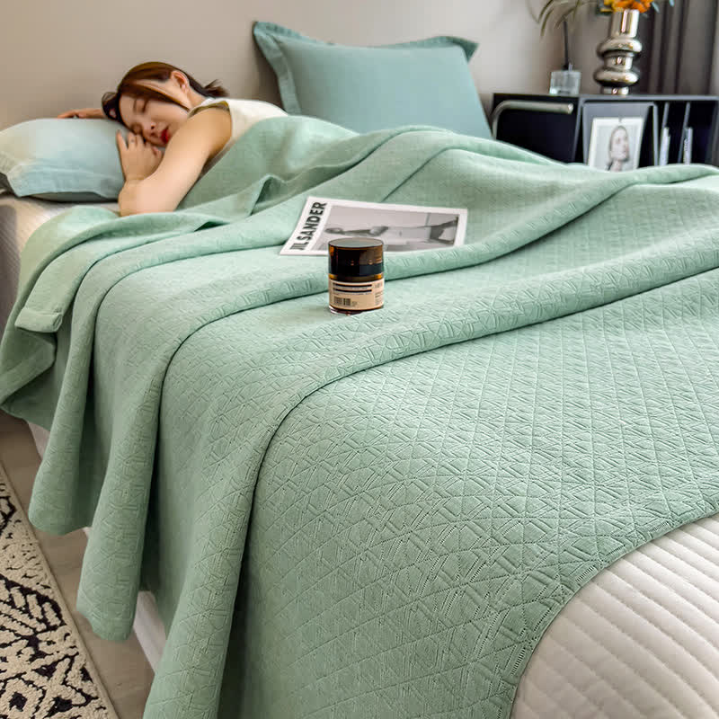 Colcha de muselina de algodón