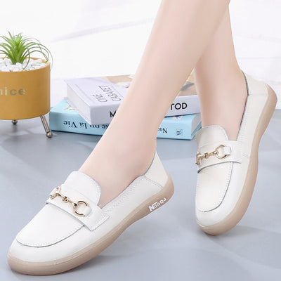 Mocasines planos mujer detalle metálico - Melora