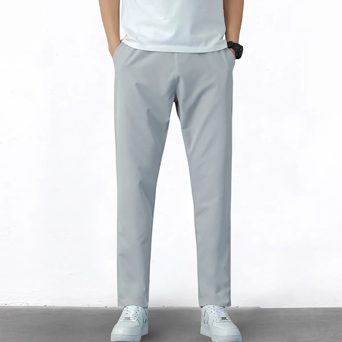 Pantalón hombre tejido elástico ajuste slim - Elías