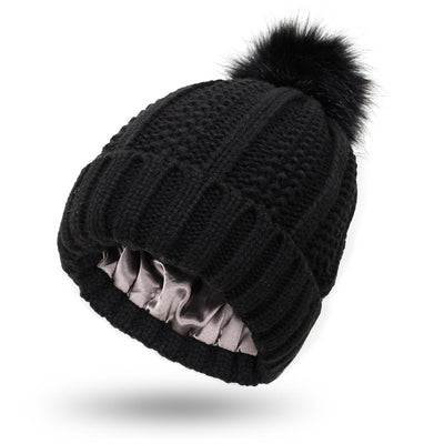 Gorro de punto para mujer con pompon - Daitonna