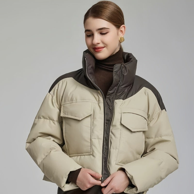 Cazadora para mujer efecto piel acolchada - Édrine