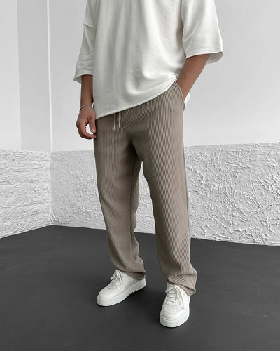 Simone - Cómodos pantalones de verano de canalé