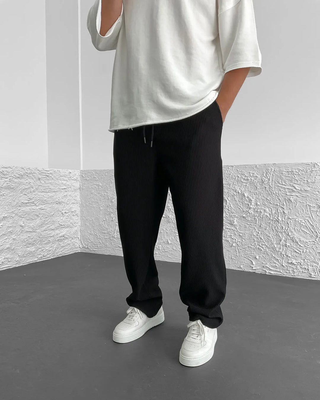 Simone - Cómodos pantalones de verano de canalé