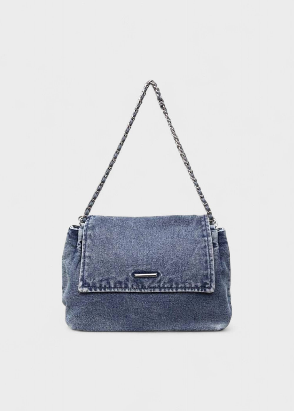 Bolso mujer denim estilo urbano cadena metálica - Briseida