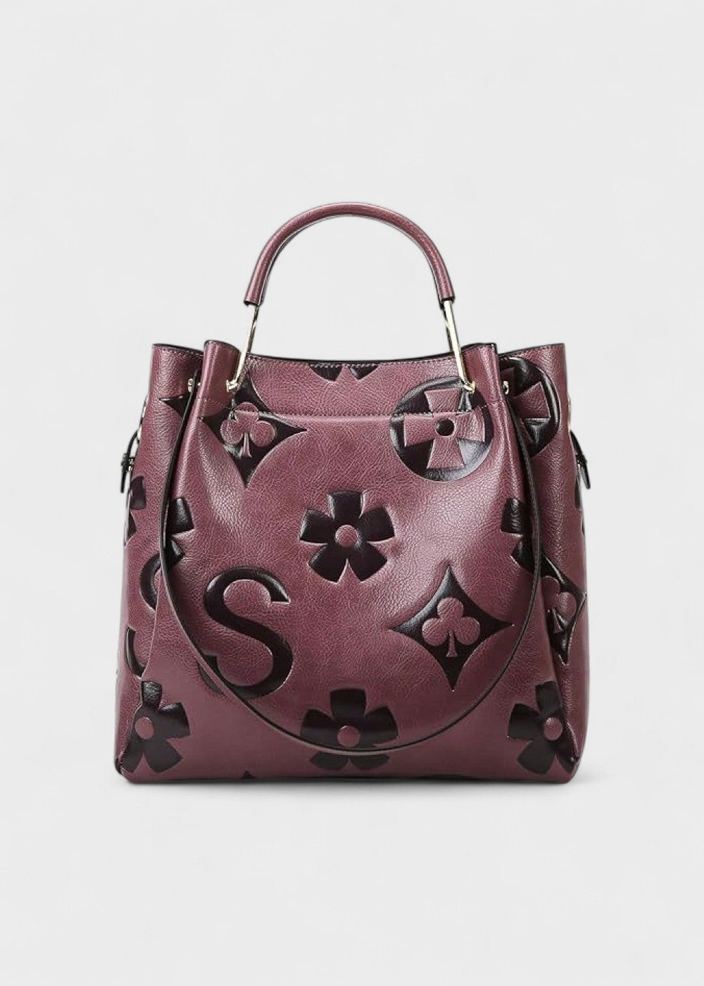 Bolso mujer shopper grabado floral - Samara