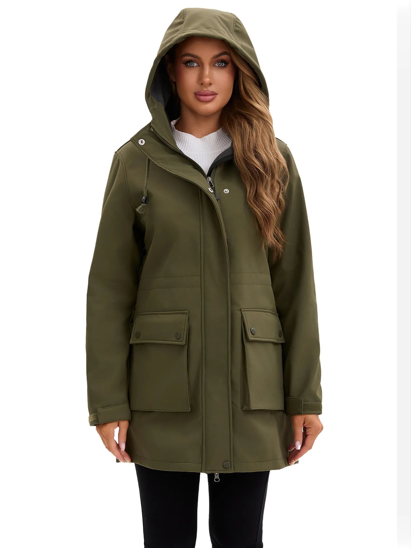 Chaqueta softshell impermeable con capucha para mujer - Elina