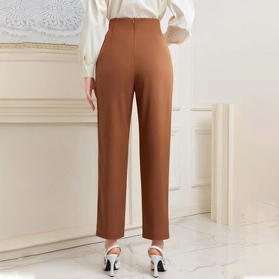 Pantalones para mujer rectos de largo tobillero - Mireth