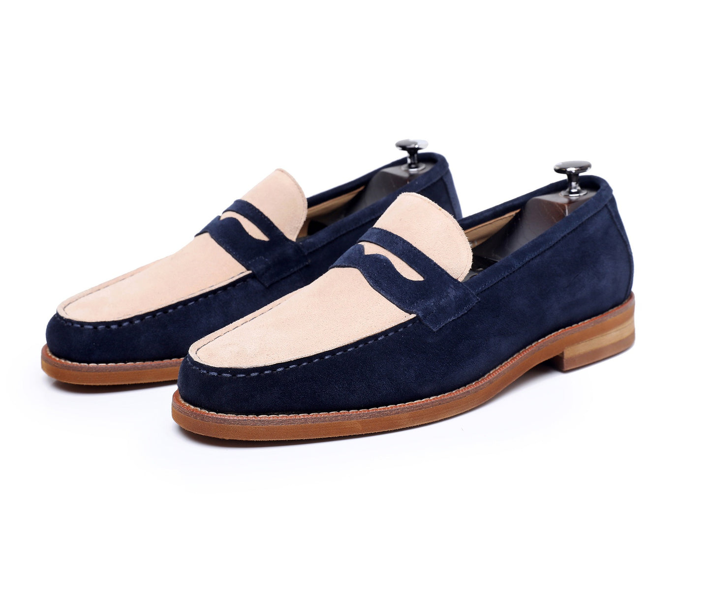 Mocasines hombre cuero genuino estilo clásico marrón - Whitmore