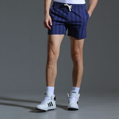 Pantalones cortos para hombre de poliéster con rayas verticales estilo deportivo - Julián