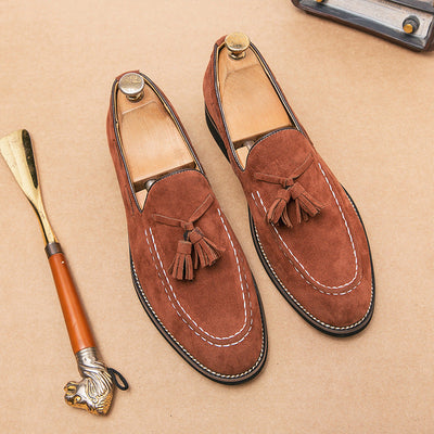 Mocasines para hombre efecto ante con borlas - Marven