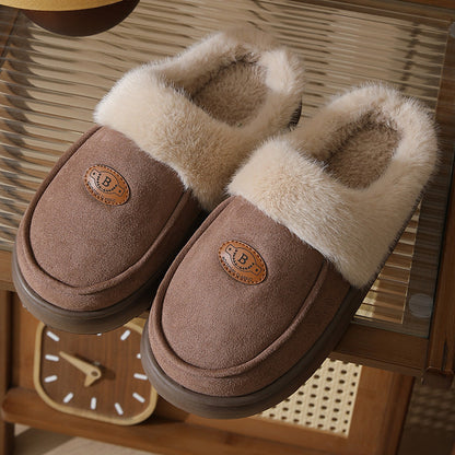 Pantuflas de hombre Cálido forro de piel Antideslizante - Lars