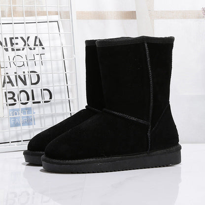 Botas de invierno para mujer en ante con forro interior calido - Thalia