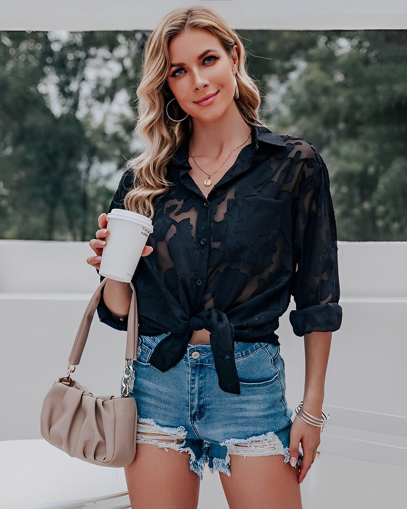 Finja - Blusa de moda con estilo