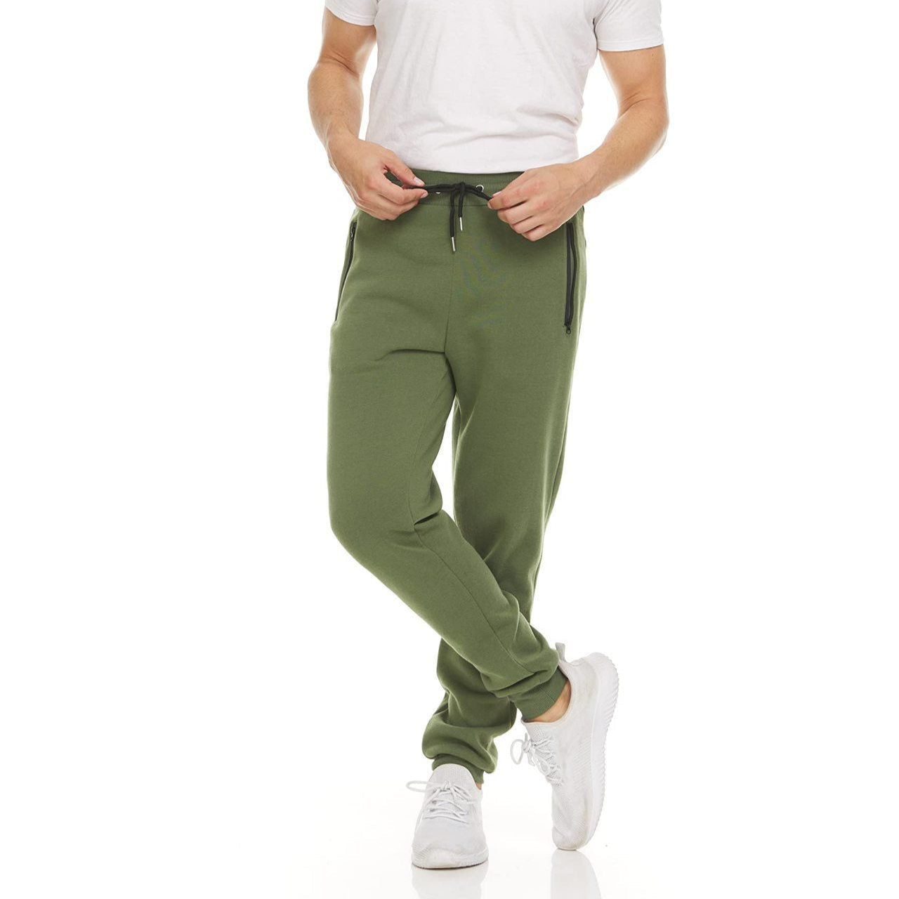 Logan - Pantalón de deporte casual con cremallera