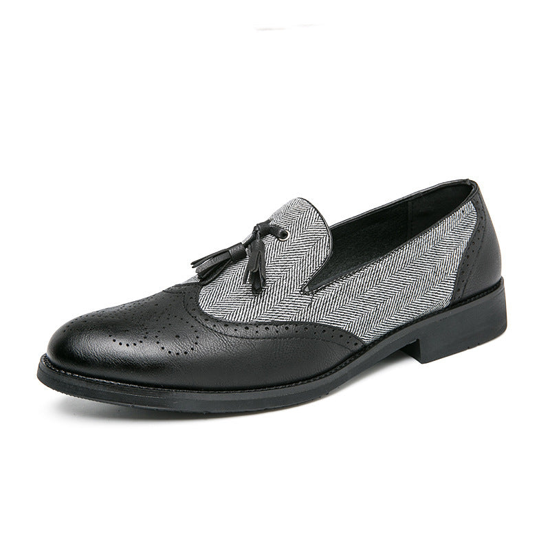 Mocasines hombre cuero textil casual - Henrik