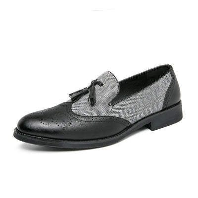 Mocasines hombre cuero textil casual - Henrik