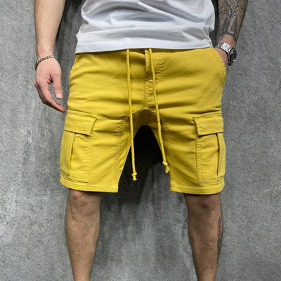 Pantalones cortos para hombre de algodón con bolsillos estilo cargo - Dario