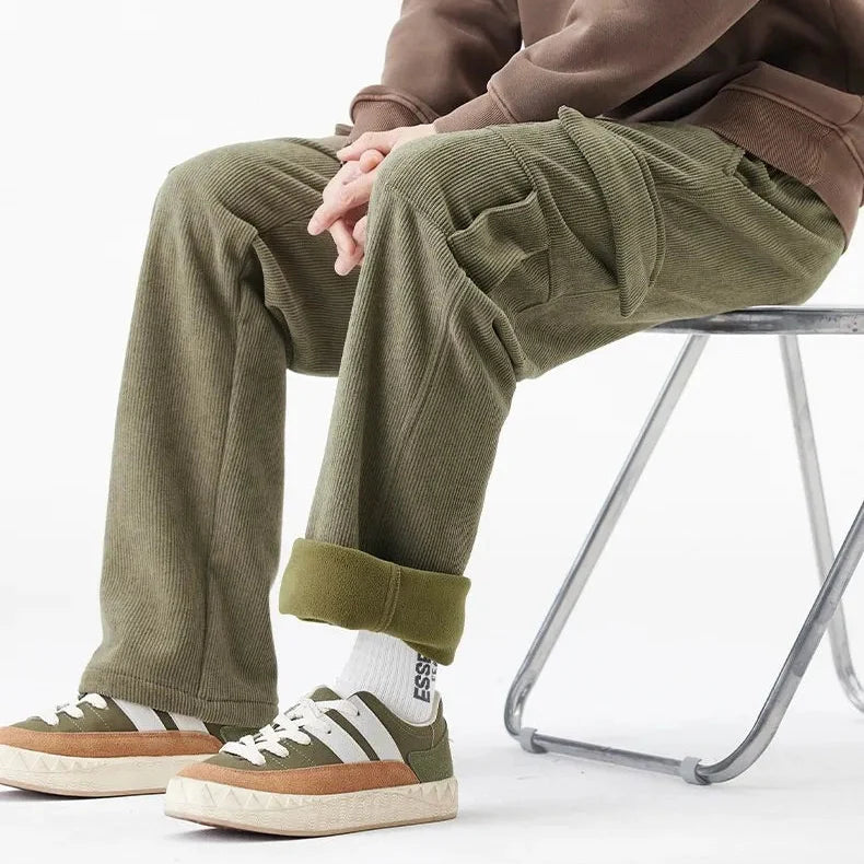 Pantalon de pana para hombre con forro polar - Auren