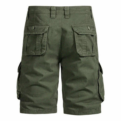 Pantalones cortos hombre bolsillos cargo algodón casual - Jason
