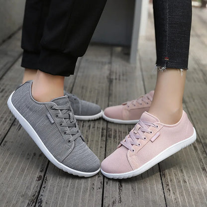 Zapatillas deportivas unisex transpirables con suela antideslizante rosa pastel - Elina