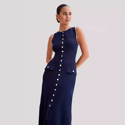 Vestido largo mujer sin mangas - Élodie