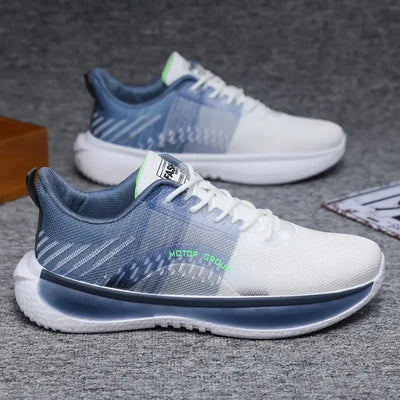 Zapatillas deportivas hombre suela degradada azul y blanco - Orion