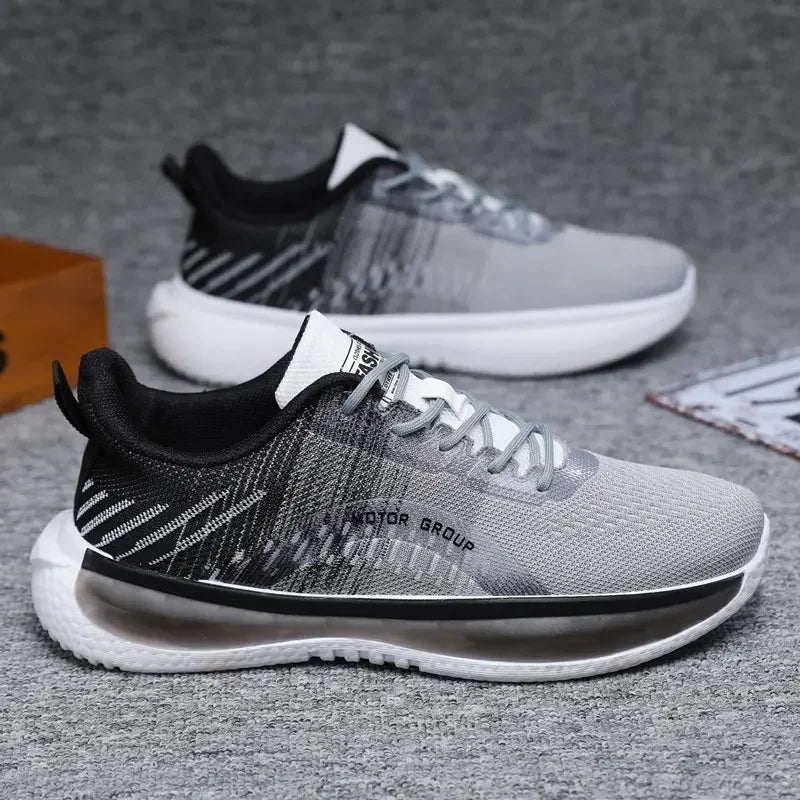 Zapatillas deportivas hombre suela degradada azul y blanco - Orion