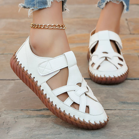 Zapatos planos mujer estilo mocasín con diseño calado - Anelya
