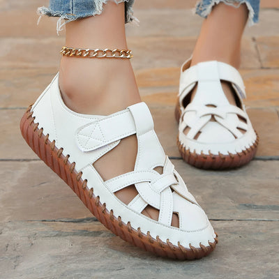 Zapatos planos mujer estilo mocasín con diseño calado - Anelya
