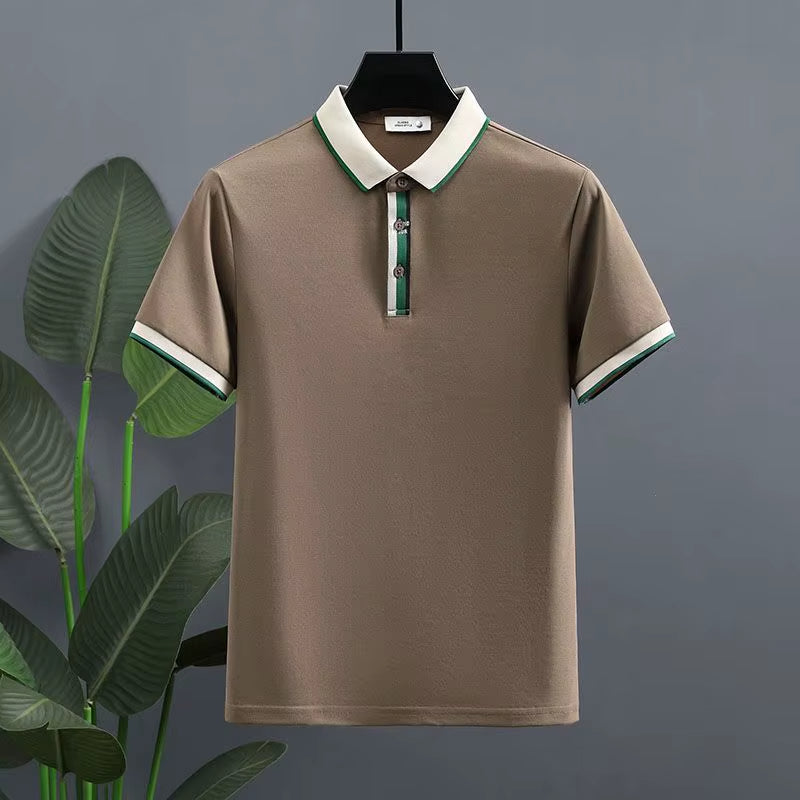 Polo para hombre algodón piqué detalle contraste estilo casual - Mateo