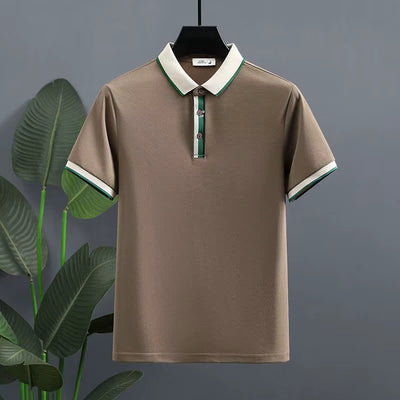 Polo para hombre algodón piqué detalle contraste estilo casual - Mateo