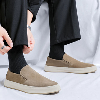 Mocasines para hombre ante premium diseño sin cordones - Rodrigo