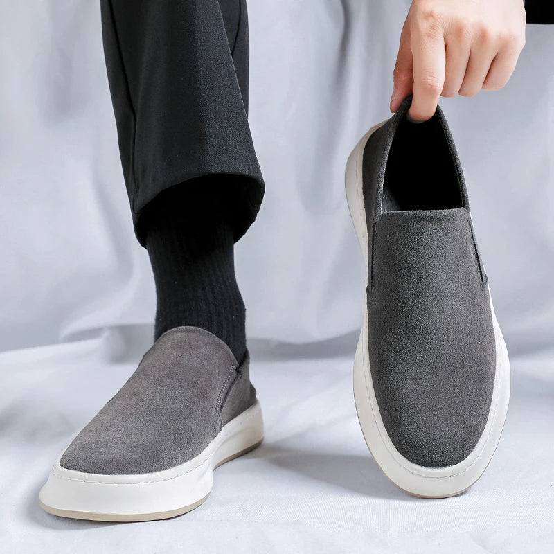 Mocasines para hombre ante premium diseño sin cordones - Rodrigo