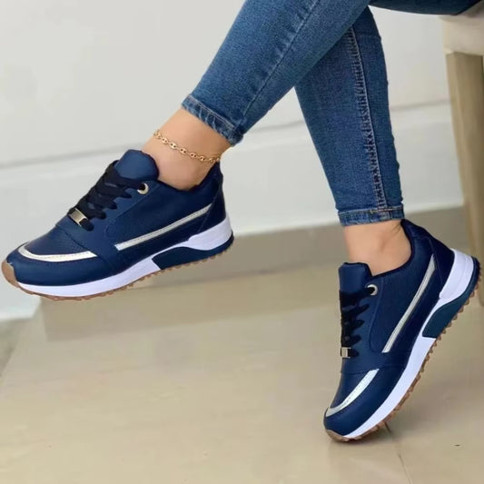 Zapatillas deportivas para mujer detalles metalizados estilo casual - Julieta
