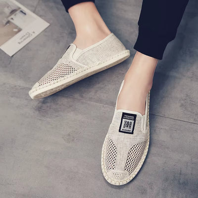 Mocasines para hombre de lona transpirable estilo alpargata - Julián