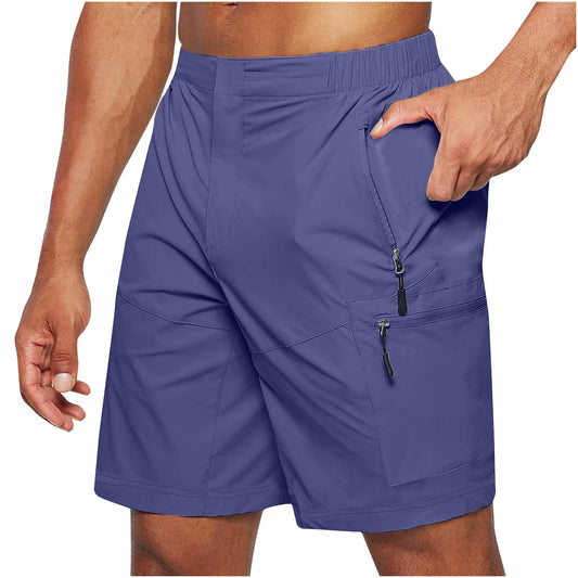 Pantalones cortos para hombre tela técnica bolsillos múltiples - Adrián