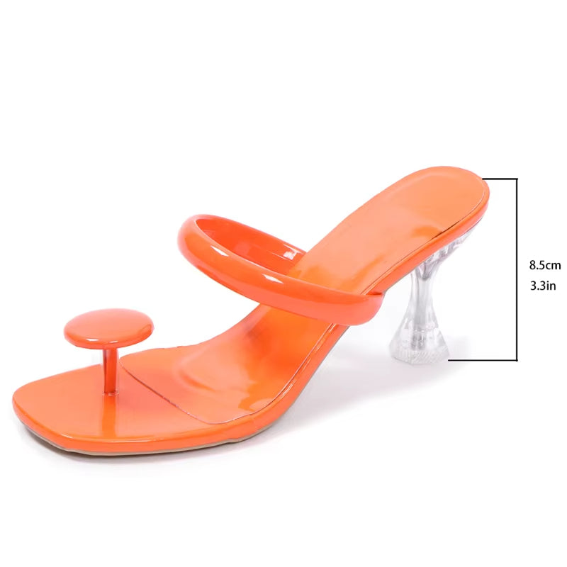 Sandalias de tacón para mujer diseño minimalista estilo elegante - Julieta