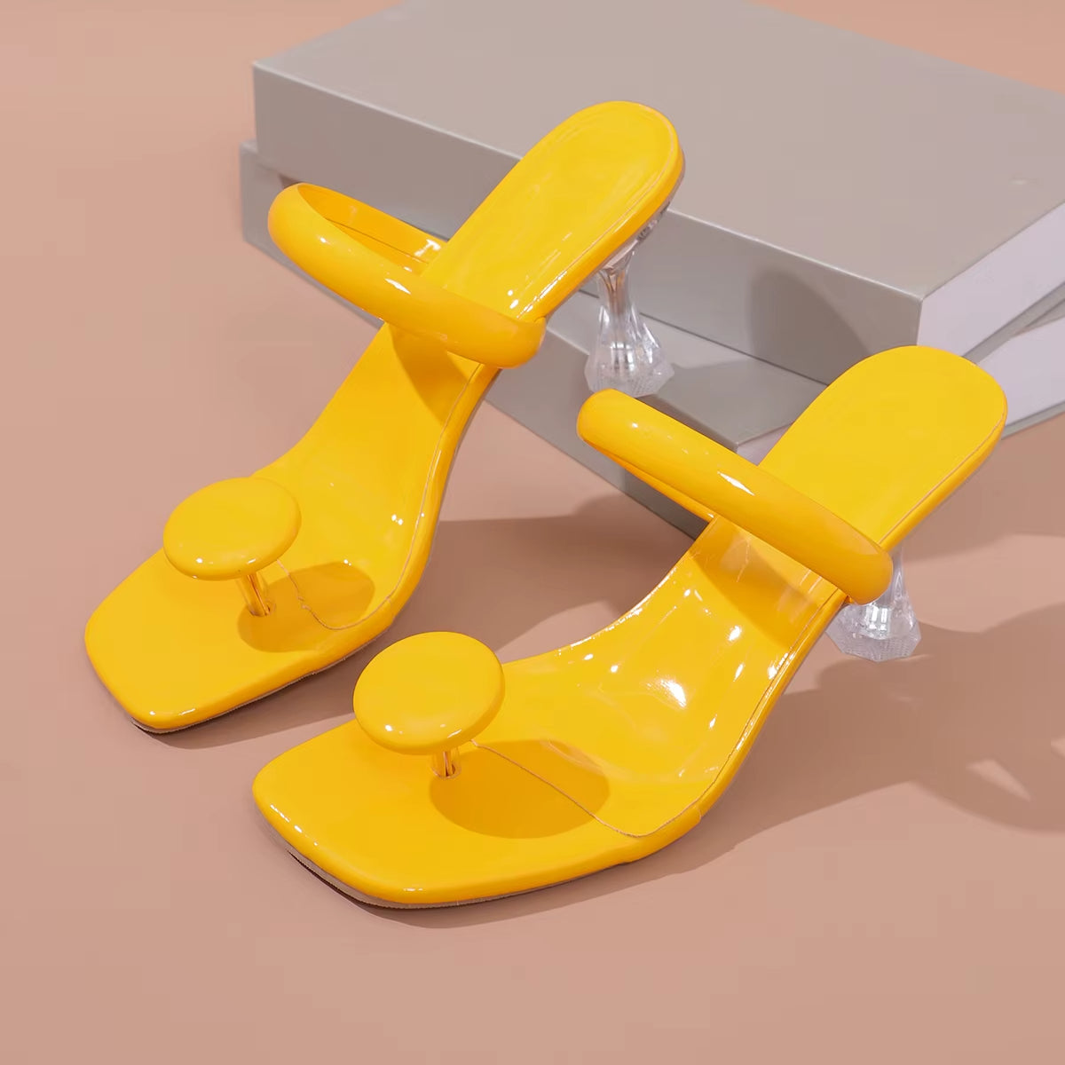 Sandalias de tacón para mujer diseño minimalista estilo elegante - Julieta