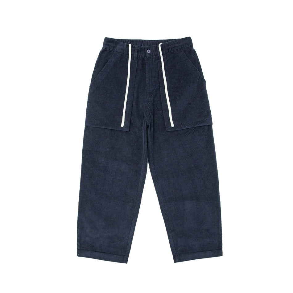 John - Pantalones casual de pana retro rectos para hombre