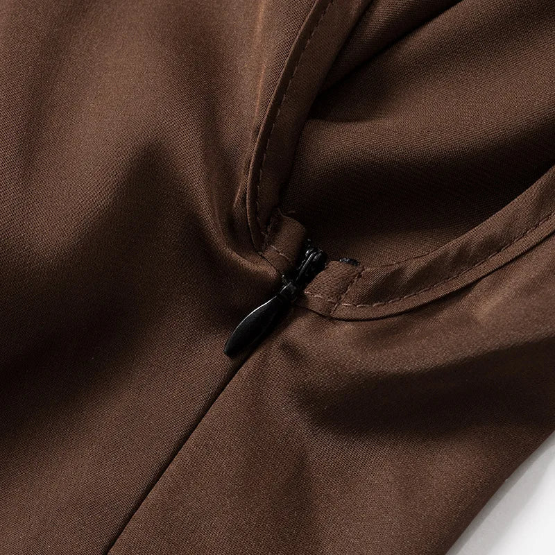 Marbella - Minivestido bodycon asimétrico con fruncidos