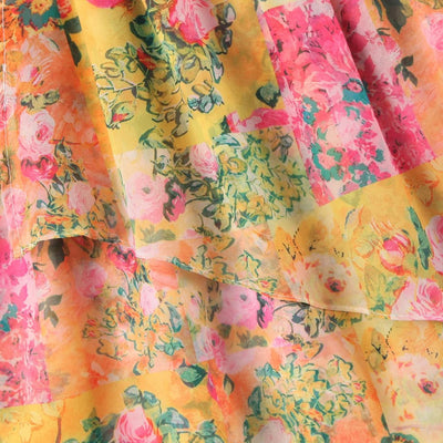 Felicity - Vestido camisola fluido con estampado floral acuarela