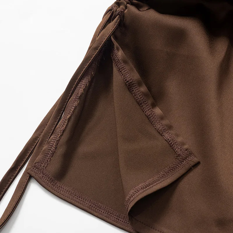 Marbella - Minivestido bodycon asimétrico con fruncidos