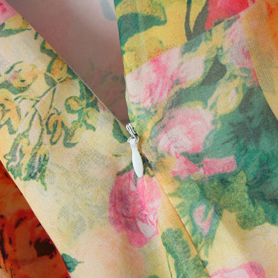 Felicity - Vestido camisola fluido con estampado floral acuarela